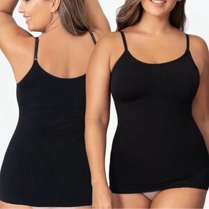 Shapermint all day every day scoop neck cami in black sz XXL Tank for Women new